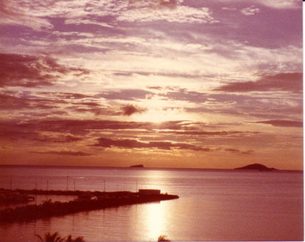 Atardecer marino