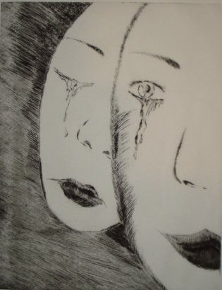 "LAS DOS CARAS" Aquatint