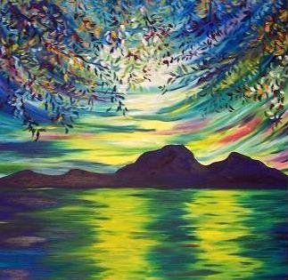 La caida del alma Oil Canvas Landscaping