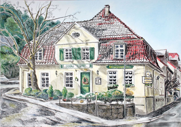 Gasthaus Pastel Papel Paisaje