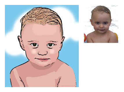 Niño con nube