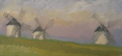 Molinos al crepusculo