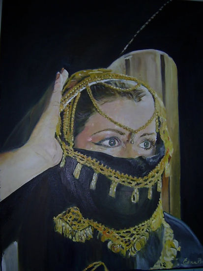 Nájla Oil Canvas Portrait