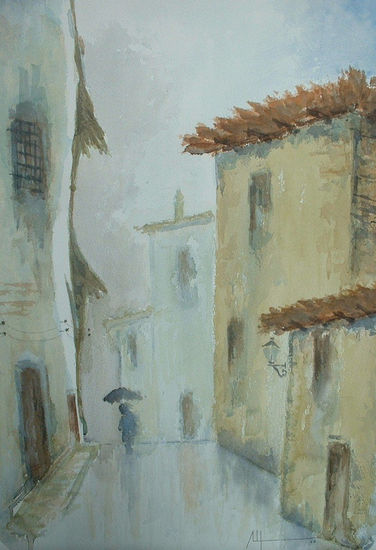 dia de lluvia Watercolour Paper Landscaping