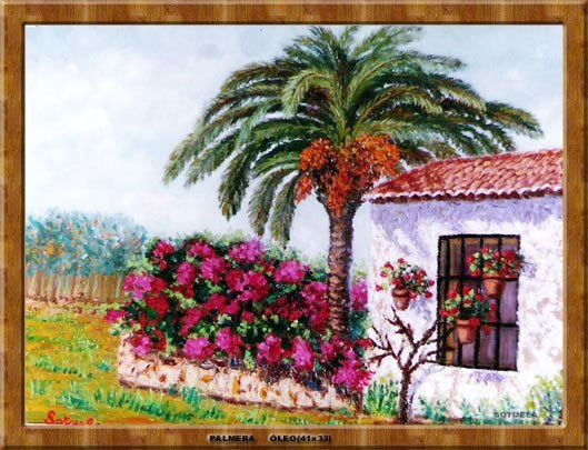 Palmera Oil Canvas Landscaping