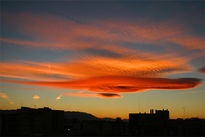 Atardecer sobre Málaga