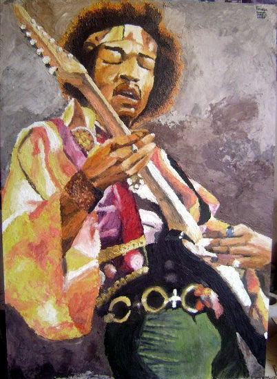 Jimi Oil Canvas Landscaping