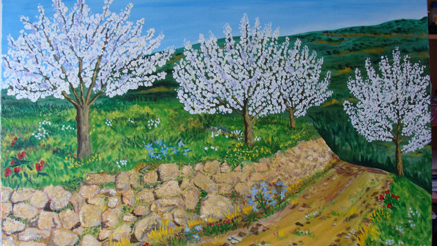 vuelve la primavera Oil Canvas Landscaping