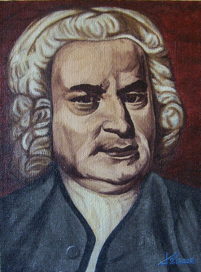 J S Bach Oil Others Figure Painting