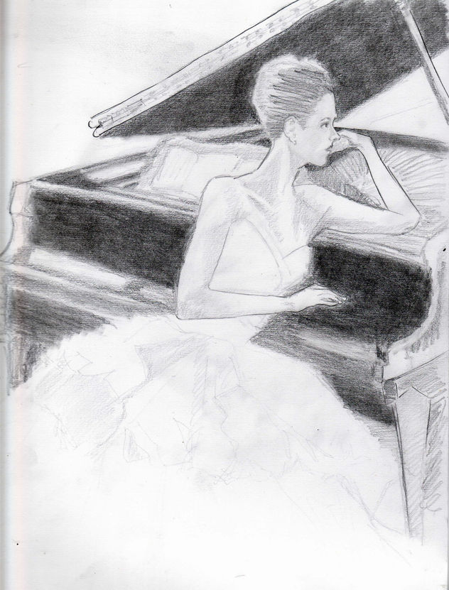 novia al piano