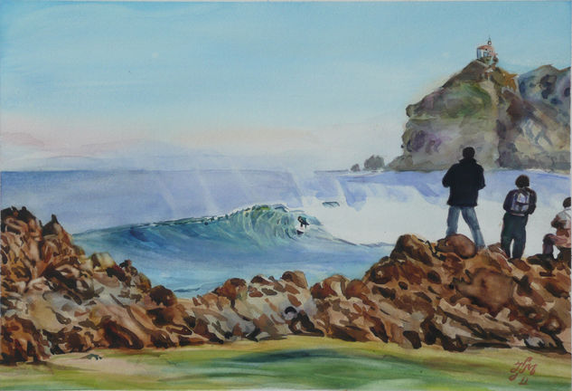 Playa de Baquio Watercolour Paper Marine Painting