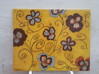 Flores en relieve