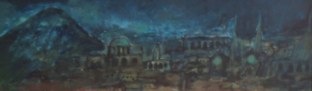 Noche Oil Canvas Landscaping