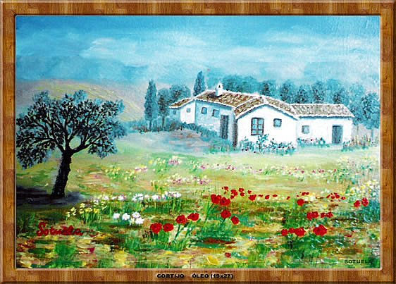 Cortijo Óleo Lienzo Paisaje