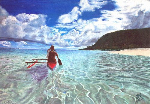 Hawaii Oil Canvas Marine Painting