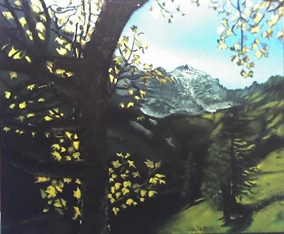 Alpes nevados Oil Canvas Landscaping