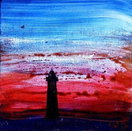 "FARO CREPUSCULAR" Acrílico Tabla Otros