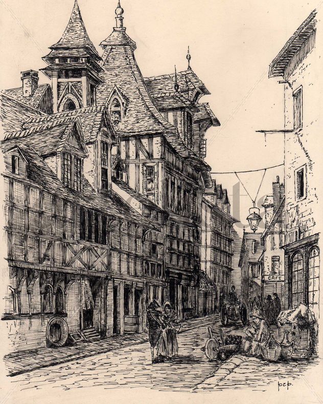 CASES ANTIGUES DE RUAN (FRANÇA)