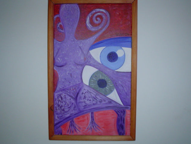 mujer silla2 Acrylic Canvas