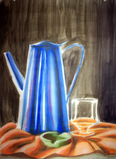 metal 2 Acrylic Paper Still Life Paintings