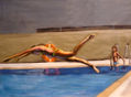 salto a la piscina