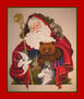 papa noel en el bosque