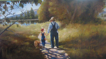 De paseo con el abuelo