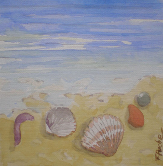 Playa 1 Watercolour Others Marine Painting