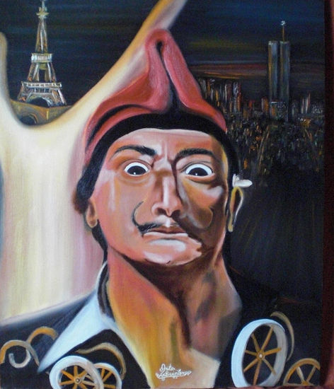 DALI ENTRE PARIS Y NEW YORK Oil Canvas Portrait