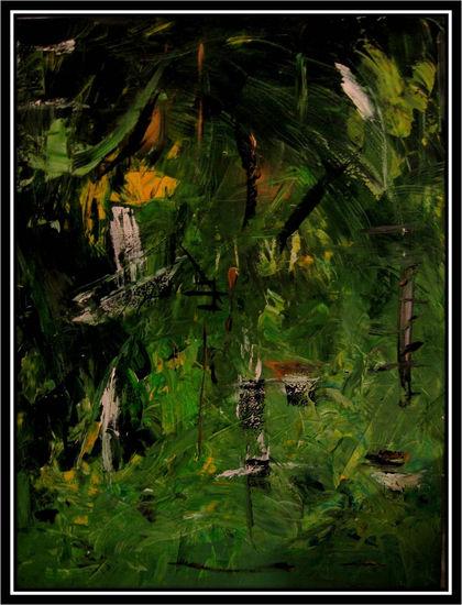 Noche Esmeralda Acrylic Canvas Landscaping