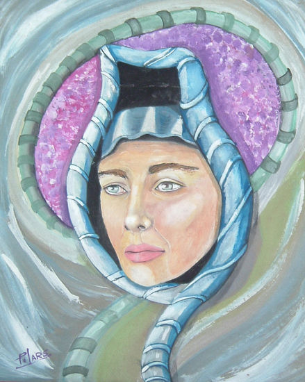 LA MUJER DEL TURBANTE Watercolour Card