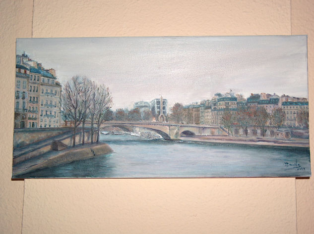 Puente de la Tournelle Oil Canvas Landscaping