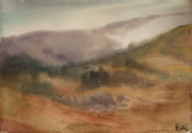 Cerros en otoño Watercolour Paper Landscaping