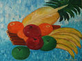 Bodegòn tropical dos,  óleo 30x30