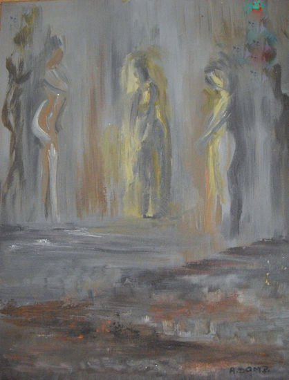 MUJERES Oil Canvas Figure Painting