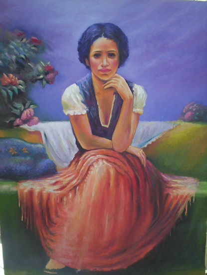 impresión romantica Oil Canvas Figure Painting