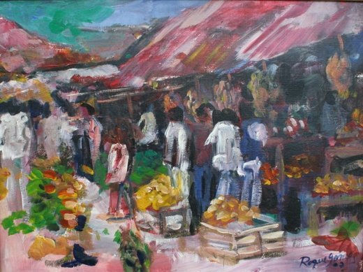 Mercado popular Oil Canvas Landscaping