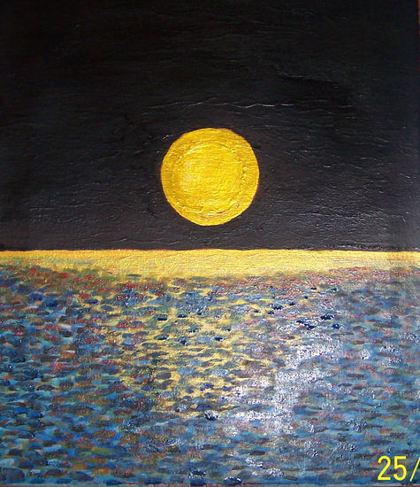 REFLEJO DE LUNA Acrylic Canvas Landscaping