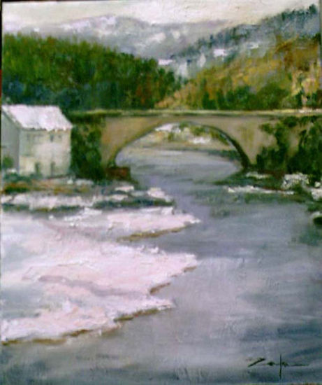 PRIMERAS NIEVES Oil Canvas Landscaping