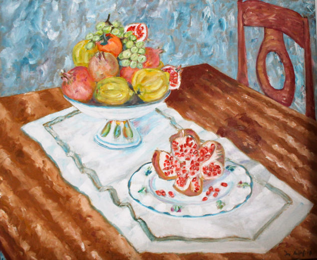 FRUTA DE OTOÑO Oil Canvas Still Life Paintings