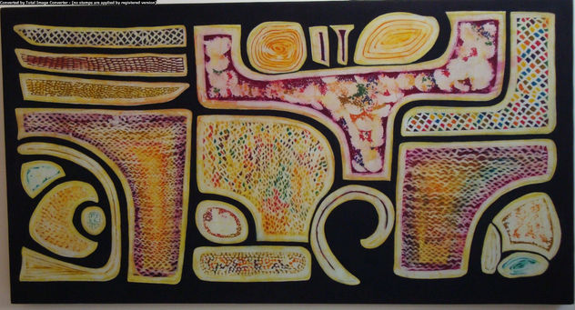 Abstaccion maya en negro