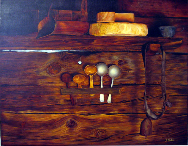 Bodegon Rustico Oil Canvas