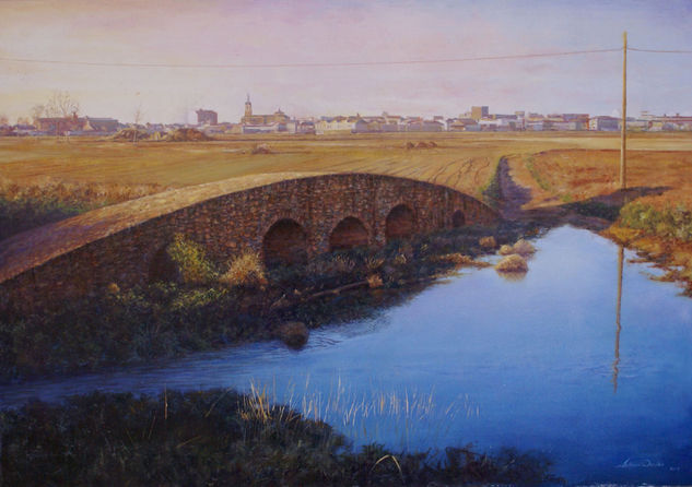 puente de la reina Oil Canvas Landscaping