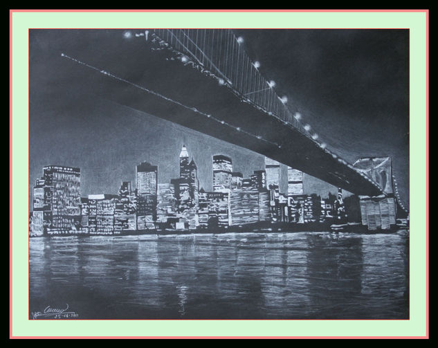 New York  nocturno Pencil