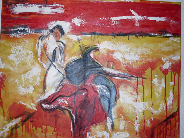 LA FAENA Acrylic Canvas Figure Painting