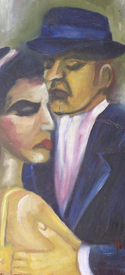 tango Óleo Lienzo Figura