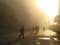 Siluetas en la niebla.