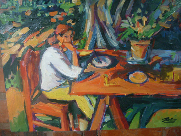 "LA MESA DE OBAMA" Oil Canvas Landscaping