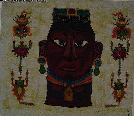 Mujer maya con...
