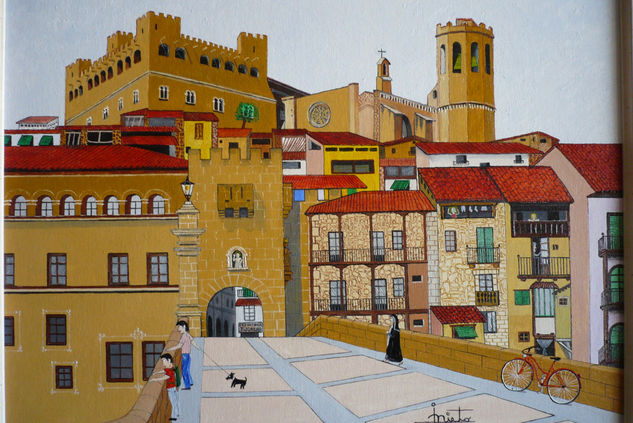 Castillo y Valderrobres (Teruel) Oil Canvas Landscaping